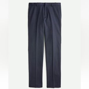 J crew classic fit ludlow blue mini herringbone navy wool dress pants 36x34